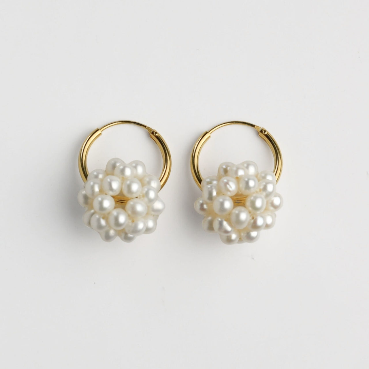 'Pearl Hoops' Earrings