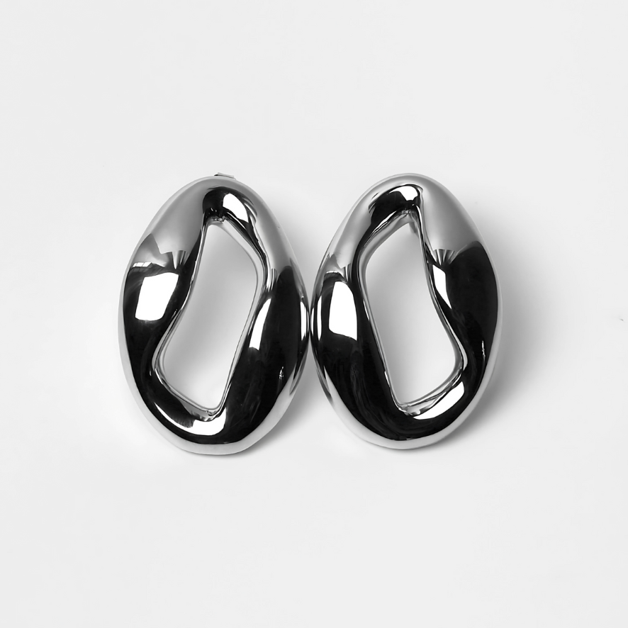 'Chunky Oval' Earrings
