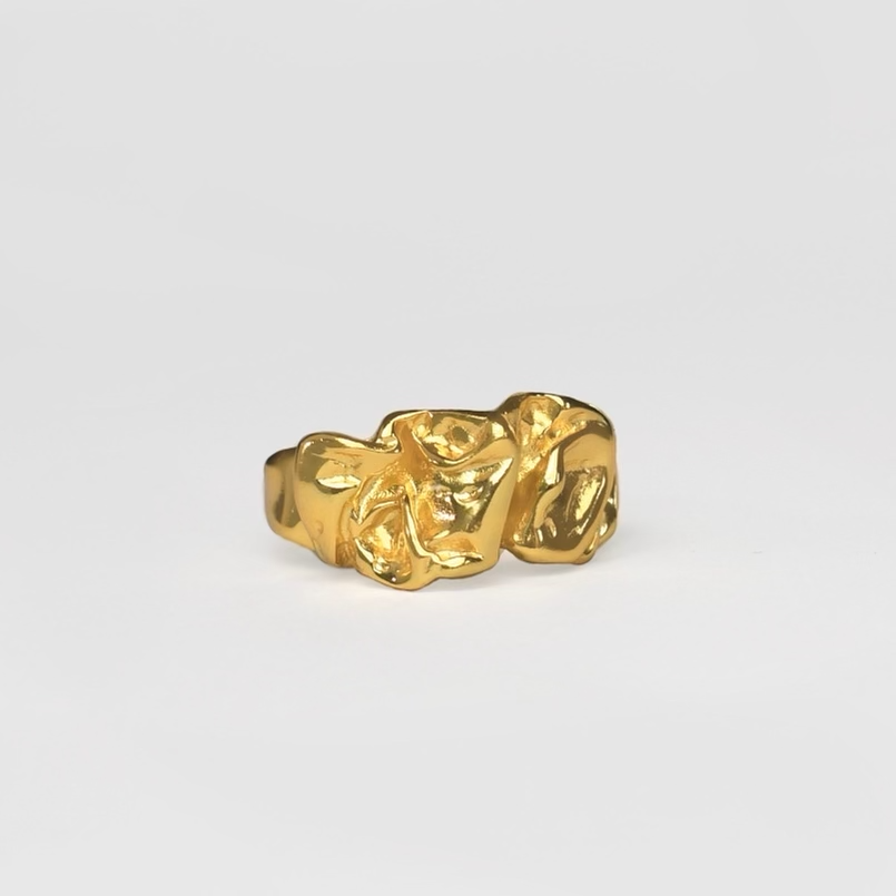 Golden Storm Ring