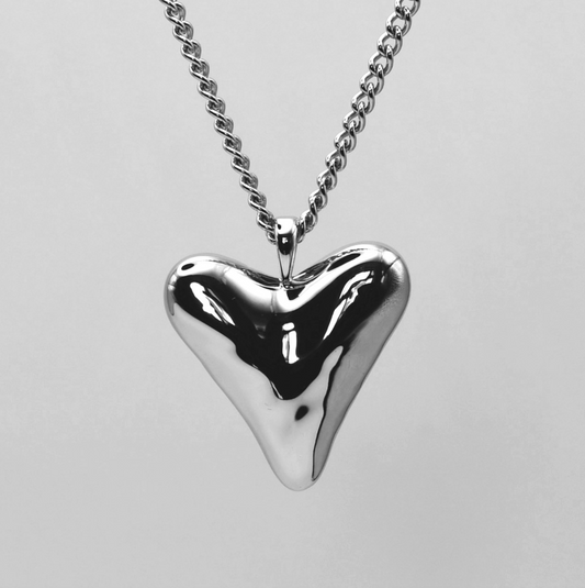 Silver Heartbeat Necklace