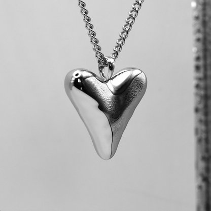 Silver Heartbeat Necklace