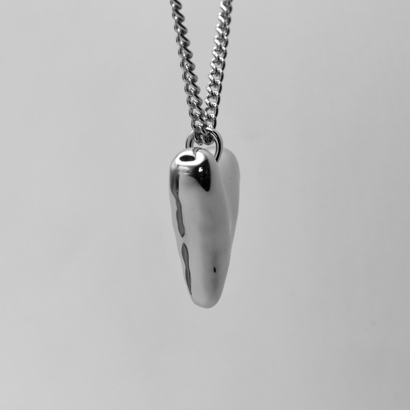 Silver Heartbeat Necklace